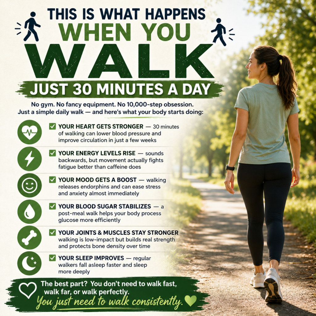 This Is What Happens to Your Body When You Walk 30 Minutes Daily